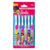 Brush Buddies 6 Pack Barbie Toothbrushes for Kids, Children's Toothbrushes, Soft Bristle Toothbrushes for Kids view 1