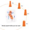 Quality Foam Earplugs 200 Pair - 32dB Noise Cancelling Soft High Decibel Ear Plugs for Noise Reduction Ear Protection Construction Loud Music Shooting Guns Work Safety Hearing Protection Ear Plugs view 4