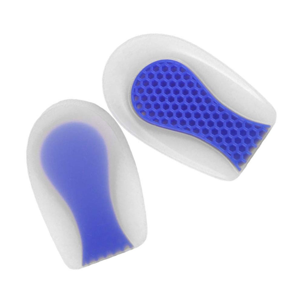 1 Pair Inserts Cups Silicone Heel Insoles Heel pad Height Insoles Silicone Height incresing Shoe pad Plantar Tones Protector
