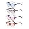 100 CLASSIC 4-Pack Trendy Colored Lens Cateye Reading Glasses for Women Spring Hinges Readers Ladies Fashion Eyeglasses (4.00x) view 1