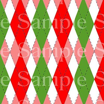1/2 Sheet - Pink & Green Plaid Birthday - D24527-2D Edible Cake Cupcake Party Topper