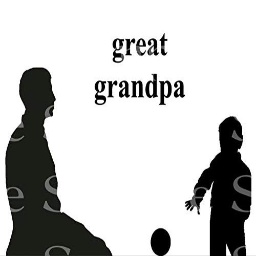 1/2 Sheet - Great Grandpa Silhouette Birthday - D24526-2D Edible Cake Cupcake Party Topper