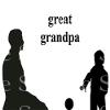 1/2 Sheet - Great Grandpa Silhouette Birthday - D24526-2D Edible Cake Cupcake Party Topper view 1