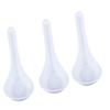[750 PACK] Disposable Dining Asian Soup Spoons - White Plastic Chinese Soup Spoons for Ramen, Pho, Clear, Appetizer, 4.5 x 1.2 Inches by EcoQuality view 1