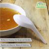 [1000 PACK] Disposable Dining Asian Soup Spoons - White Plastic Chinese Soup Spoons for Ramen, Pho, Clear, Appetizer, 4.5 x 1.2 Inches by EcoQuality view 4