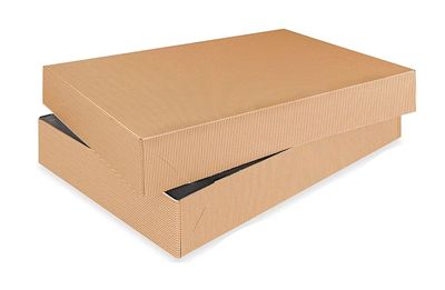 Feronia Packaging Apparel Boxes 2 Pack Men Shirt Box Women Dress Boxes Premium Gift Wrap and Art Supplies for Birthdays, Holidays, or Presents (Kraft)