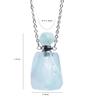YGLINE Fluorit Essential Oil Crystal Vial Necklace,Essential Oil, Youngliving,Perfume Bottle Necklace view 3