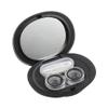 MUDOR Exquisite Contact Lens Case  Mini Contact Lens Travel Kit Box Holder Container Includes Remover Tool with Tweezers and No Leak Contact Case Organizer for Soft & Hard Lens (Black) view 2