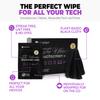 Wipex Screen Wipes & Gym Wipes Combo Pack - 75ct Gym Equipment Canister & 24ct Individually Wrapped Fitness Touch Screen Cloths, Safe for Yoga Mats & Electronics, Lavender Scent view 2