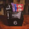 The BroBox Premium Healthy Coffee Lovers Care Package | Packed with a Dark Chocolate, Almond Biscotti, Caribbean, Dude Coffee, Travel Mug | Great Mornings Gift Basket view 1