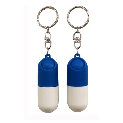 2 Pack Pill Case Keychain Portable Mini Pill Boxes Medicine Vitamin Holder case for Outdoor Travel Camping First Aid Pills Organizer