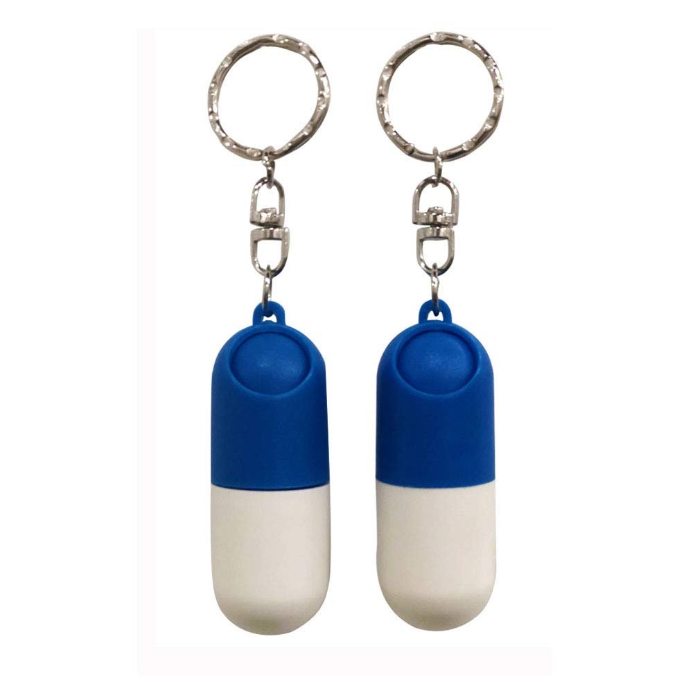 2 Pack Pill Case Keychain Portable Mini Pill Boxes Medicine Vitamin Holder case for Outdoor Travel Camping First Aid Pills Organizer