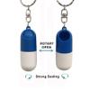 2 Pack Pill Case Keychain Portable Mini Pill Boxes Medicine Vitamin Holder case for Outdoor Travel Camping First Aid Pills Organizer view 3