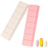 2Pack Weekly Pill Organizer,Extra Large 7 Days Cute Pill Cases Travel Daily Pill Box for Vitamin Medicine Fish Oil, Calcium Tablets Supplements view 1