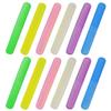 12PCS Plastic Toothbrush Case Six Colors Portable Dust-proof Toothbrush Cases Toothbrushes Holder for Daily and Travel Use (12) view 1