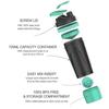 Artoid Mode 24-Ounce Protein Shaker Bottle, Dual Mixing Technology, BPA Free, Aqua Green/Black view 2