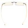 CessBlu Computer Reading Glasses for Men Women Blue Light Filter Anti Glare UV Ray Protection Rimless Reader Eyeglasses (Yellow Arm)+1.5 view 4