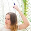 USAGA Head Massager Scalp Massager 20 Fingers Head Scratcher, Stocking Stuffers Gift for Scalp Body Relaxing (Red & Blue) view 2