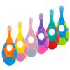 Slotic Baby Toothbrush & Toddler Toothbrush for Age 0-2 Years Old | Extra Soft Bristle for Baby Teeth & Infant Gums | Easy-Grip Finger Handle & Teething Pad | Dentist Recommended | 6-Pack view 1