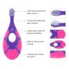 Slotic Baby Toothbrush & Toddler Toothbrush for Age 0-2 Years Old | Extra Soft Bristle for Baby Teeth & Infant Gums | Easy-Grip Finger Handle & Teething Pad | Dentist Recommended | 6-Pack view 3