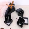 dedoot Kraft Jewelry Boxes, Pack of 30 Square Cardboard Jewelry Gift Box 2.8x2.8x1.2 Inch Small Necklace Ring Earring Kraft Box for Jewelry Set with Velvet Cushion, Black view 4