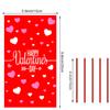 Boao 100 Pieces Happy Valentine's Day Cellophane Bags Heart Shaped Red Treat Bags Candy Gift Bag Goodie Bag with Twist Ties for Valentines Wedding Cookie Snack Packing Party Favors Supplies view 2