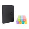 e-Pill 5 Times a Day x 7 Day Large Weekly Pill Organizer, Vitamin and Medicine Pill Box - with Discreet Case, Rainbow Color view 1