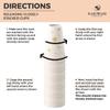 [100 SET]Harvest Pack 16 oz Christmas Coffee Cups, White Snowflake Winter Disposable Paper Cups, Insulated Ripple Wall Paper Cups with Lids, XMAS Gold and Silver Foil, Hot Chocolate To go view 4