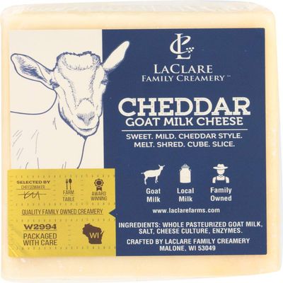 Laclare Farms (NOT A CASE) Cheddar Goat Milk Cheese