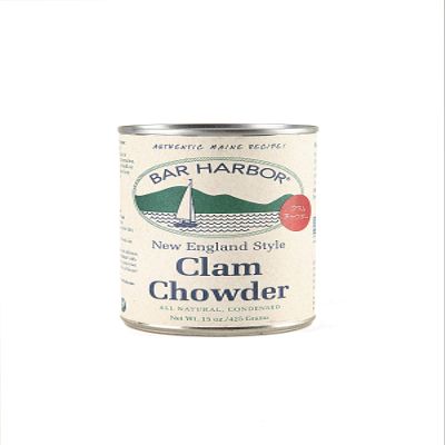Bar Harbor All Natural Clam Chowder Sampler - 6ctx15oz Cans - 2ea of New England, Cherrystone, and Manhatten Clam Chowder6