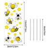 100 Pieces Honey Bee Cellophane Plastic Candy Bags Bee Party Bags Treat with 200 Pieces Twist Ties Gift for What Will it Be Gender Reveal Party Supplies view 2