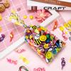 100 Pieces Honey Bee Cellophane Plastic Candy Bags Bee Party Bags Treat with 200 Pieces Twist Ties Gift for What Will it Be Gender Reveal Party Supplies view 3