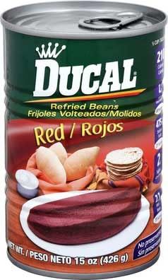Ducal Red Refried Beans (24x15OZ )