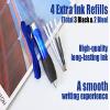 Wentur Big Weighted Fat Pens for Parkinsons Patients, Essential Tremors, Arthritis Hand and Low Grip Strength - Heavy Weighted Pen to Help Parkinson's, Carpal Tunnel, Elderly(1 Pack with 4 Ink Refill) view 4