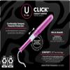 U by Kotex Click Compact Tampons, Regular Absorbency, Unscented, 32 Count view 3