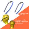 2 Replacement p10 Headgears Compatible with ResMed Airfit P10 Nasal Pillow Replacements Strap Blue and Gray view 2