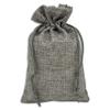 12-Pack 5.5x7.75 Natural Burlap Gift Bags w. Drawstring (Cool Grey, Medium) for Party Favors, Presents or DIY Craft by TheDisplayGuys view 2