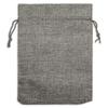 12-Pack 5.5x7.75 Natural Burlap Gift Bags w. Drawstring (Cool Grey, Medium) for Party Favors, Presents or DIY Craft by TheDisplayGuys view 3