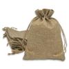 12-Pack 4x6 Natural Burlap Gift Bags w. Drawstring (Natural Brown, Small) for Party Favors, Presents or DIY Craft by TheDisplayGuys view 1