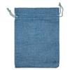 12-Pack 3x4 Natural Burlap Gift Bags w. Drawstring (Teal Blue, X-Small) for Party Favors, Presents or DIY Craft by TheDisplayGuys view 3