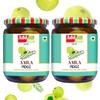 Add me Home Made Amla Pickle Seed less 1Kg Amla ka Achar 500gm + 500gm Glass Jar view 1