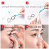 AITIME Soft Contact Lenses Remover and Insertion Tool, Contact Tweezers and Soft Silicone Scoop for Girls with Long Nails, Gift for Contact Lens New User (Green) view 3