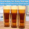 Restaurant Grade, BPA-Free 12oz Amber Plastic Cups 6pk. Super Durable, Break Resistant Drinking Glasses for Cafe, Party, Catering. Reusable, Stackable Tumblers with Textured Grip Design view 4