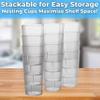 Restaurant Grade, BPA-Free 12oz Clear Plastic Cups 24pk. Super Durable, Break Resistant Drinking Glasses for Cafe, Party, Catering. Reusable, Stackable Tumblers with Textured Grip Design view 4