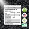 Organic Turkish Black Seed Oil Capsules, Premium Cold Pressed, High TQ, 1 Month Supply, Non-GMO Black Cumin Nigella Sativa Oil for Immune Support, Joint, Digestive Health, 1000mg per Capsule, 60ct view 4