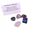 Headache Migraine Gemstone Kit Migraine Crystals Kit Stones for Headaches Migraine Healing Crystals Kit Healing Headache Migraine Gemstones view 1