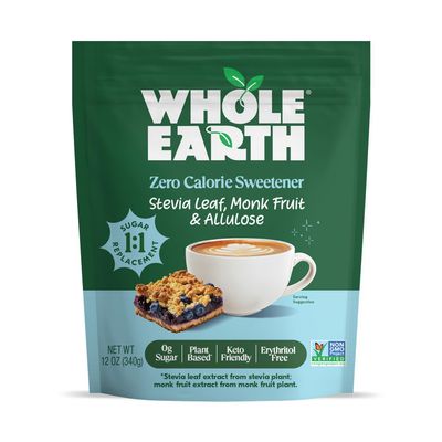 Whole Earth Sweetener Co. Allulose Baking Blend, Granulated, Plant-Based Sugar Alternative, 12 Ounces, 0.75 Pound (Pack of 1)