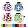 1 Chakra Crystal Car Diffuser ~ Set of 4 sold separately/includes 1oz chakra mist of choice view 2