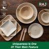 Raj Palm Leaf Plates Plates like Bamboo plates Disposable, Decorative Compostable Tableware for wedding, Lunch, Dinner, Birthday, Camping, Outdoor BBQ, Picnic (9.5"x12 7"x12 (24 Pack)) view 3