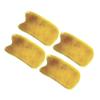 ARTIBETTER 4Pcs Buffalo Horn Massage Boards Gua Sha Scraping Tools for Wellness Relaxation 3.74X2.12 Inch Back and Body Massagers